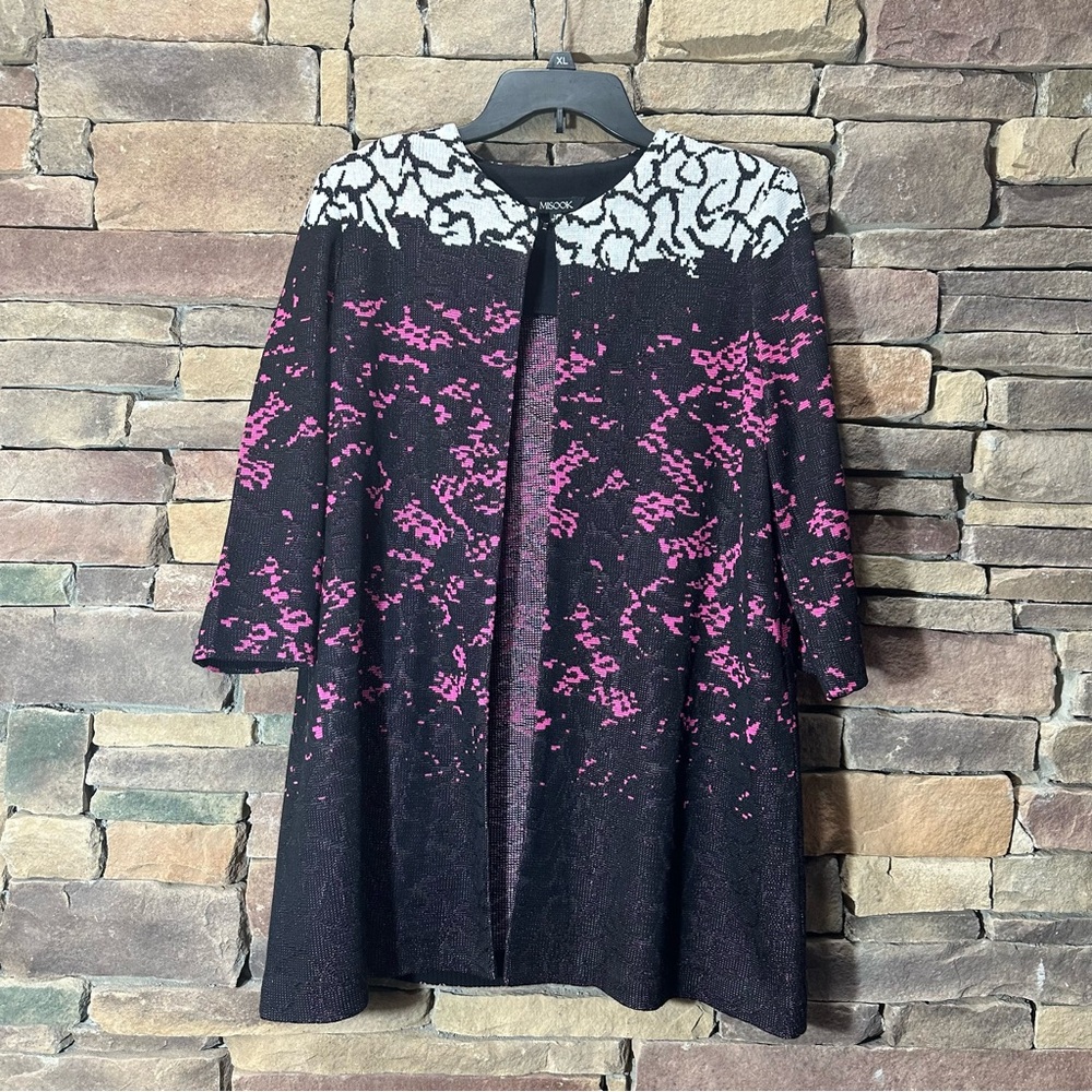 Misook Open Front Cardigan Sz M